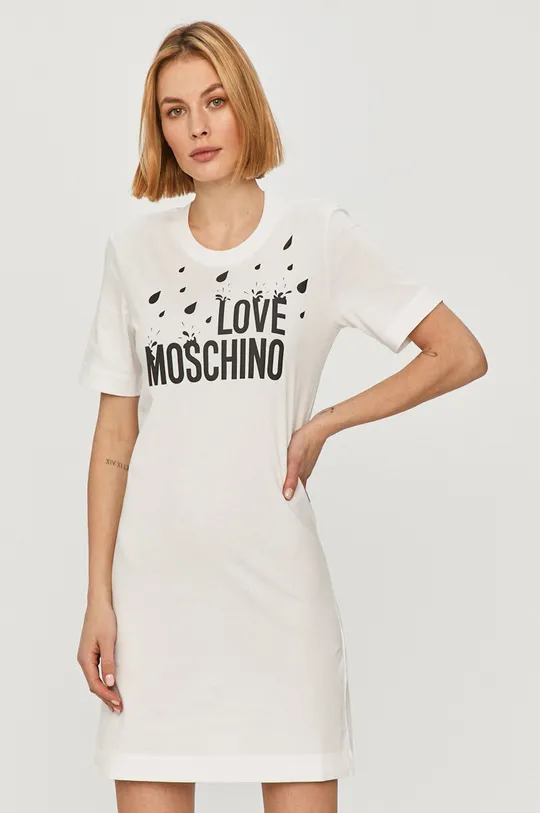 biały Love Moschino - Sukienka Damski