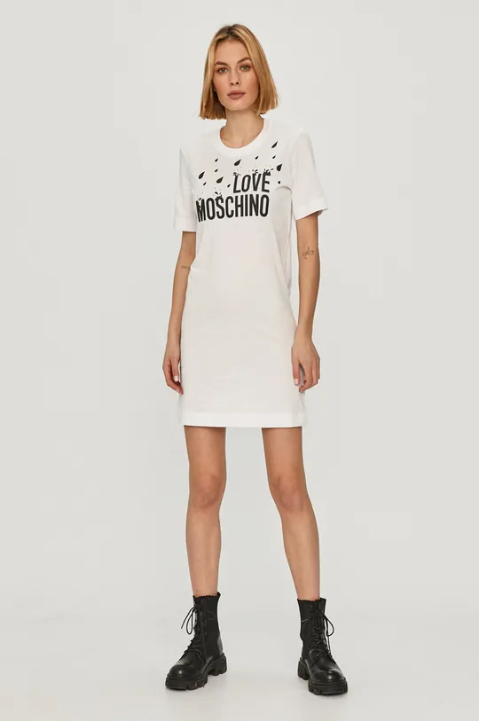 Love Moschino - Šaty biela