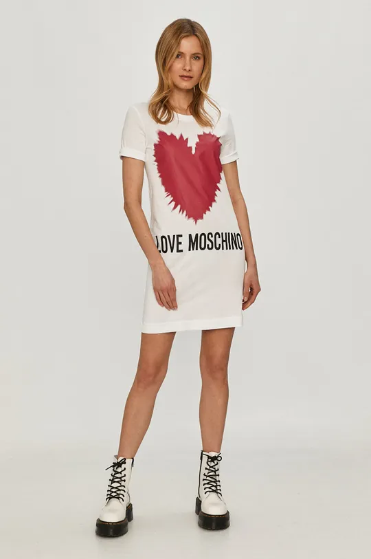 Платье Love Moschino белый