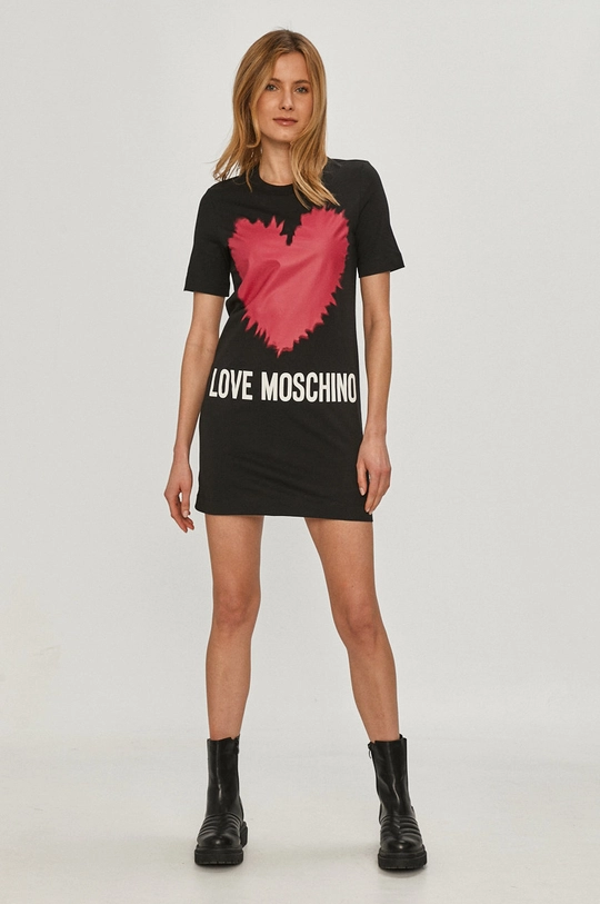 Šaty Love Moschino čierna