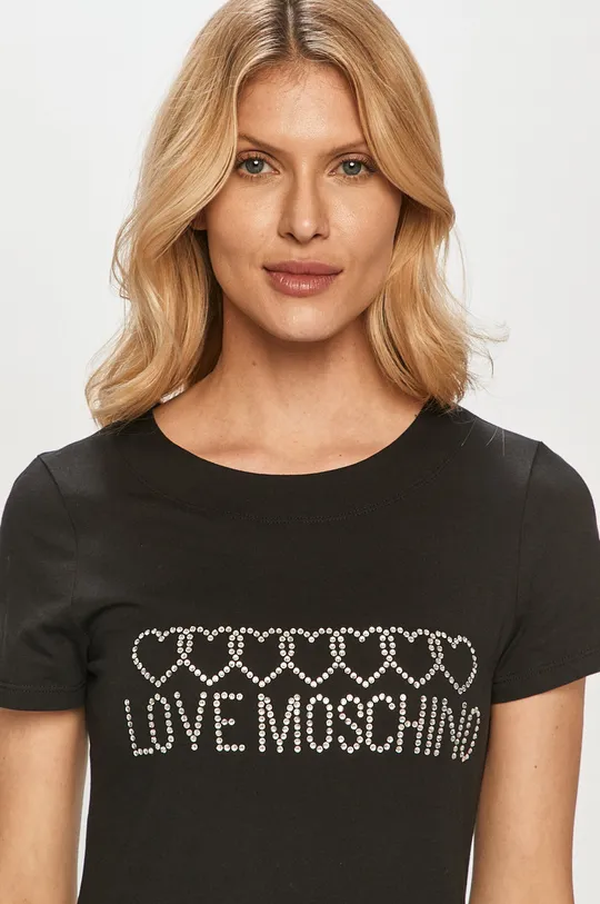 czarny Love Moschino Sukienka