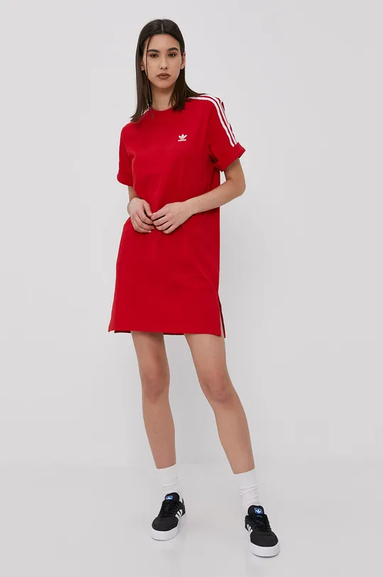 adidas Originals Sukienka GN2778 czerwony