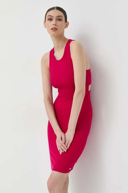roza Armani Exchange obleka Ženski