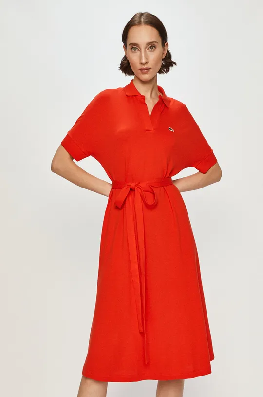 Lacoste - Sukienka EF2302 czerwony