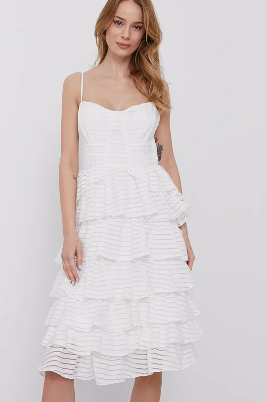 biały Bardot Sukienka Damski