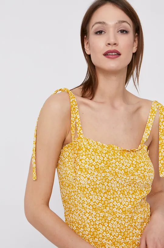 sárga Bardot ruha
