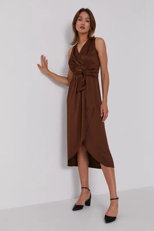 Sisley Sukienka brązowy
