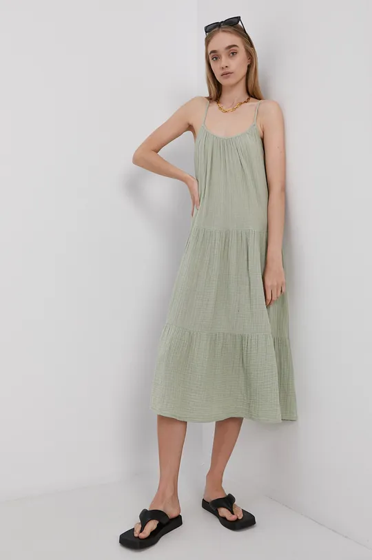 зелений Бавовняна сукня Vero Moda Жіночий
