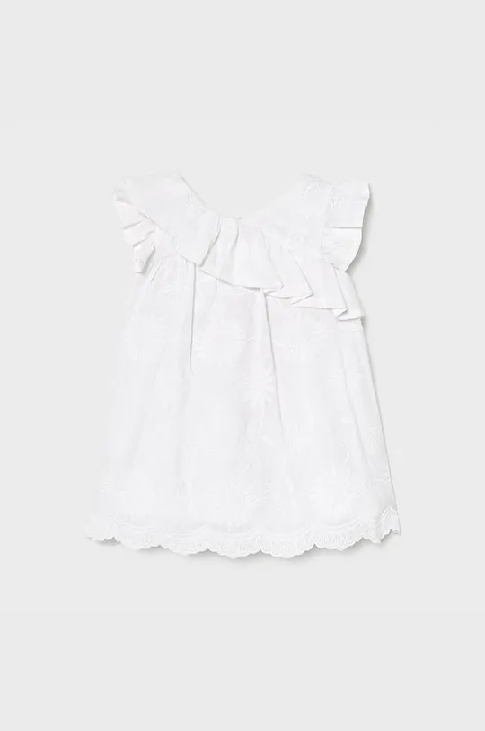 biały Mayoral - Sukienka dziecięca Dziewczęcy