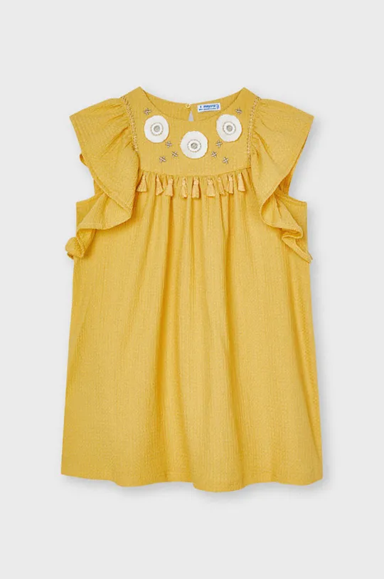 żółty Mayoral - Sukienka dziecięca Dziewczęcy
