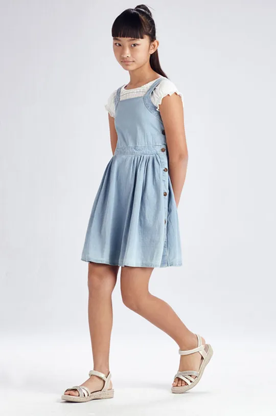 modrá Mayoral - Dievčenské šaty Dievčenský
