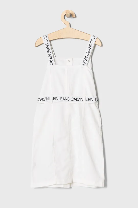 Calvin Klein Jeans Sukienka dziecięca IG0IG00907.4891 biały