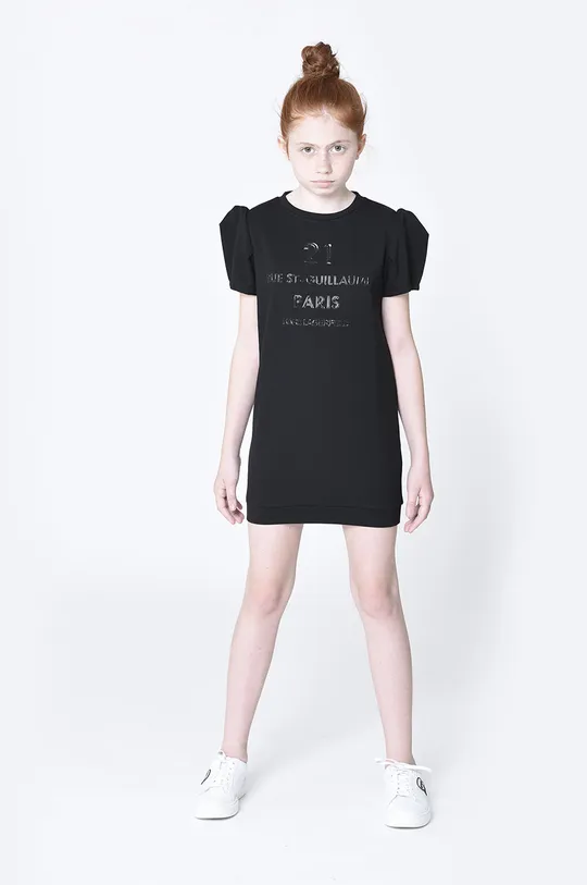 чёрный Karl Lagerfeld - Детское платье Для девочек