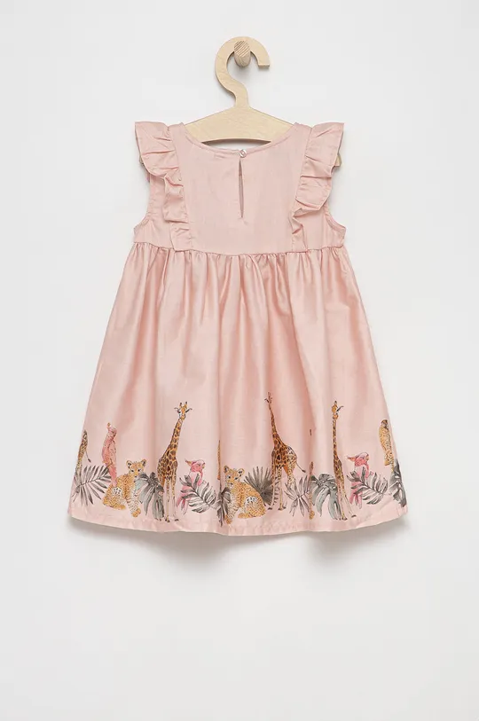 Хлопковое детское платье Name it розовый