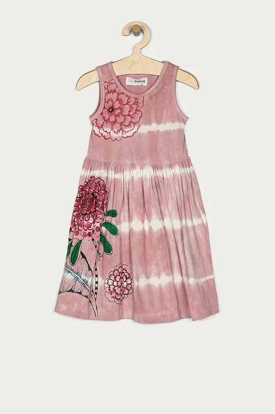 różowy Desigual - Sukienka dziecięca 104-164 cm 21SGVK16 Dziewczęcy