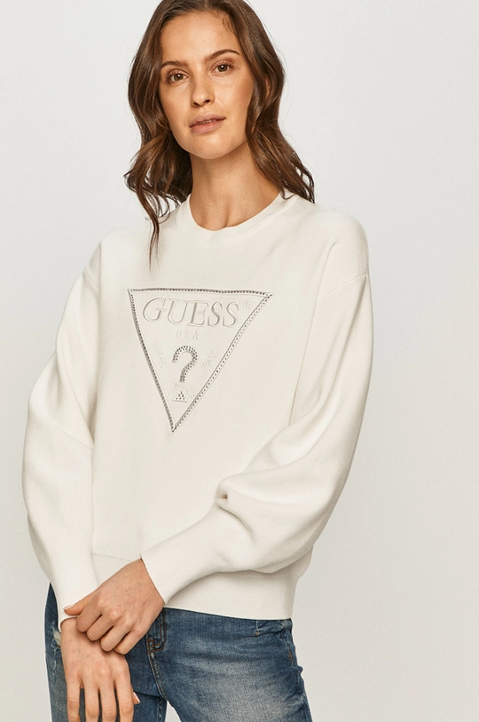 biały Guess - Sweter