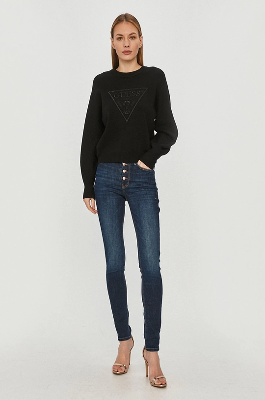 Guess - Sweter czarny