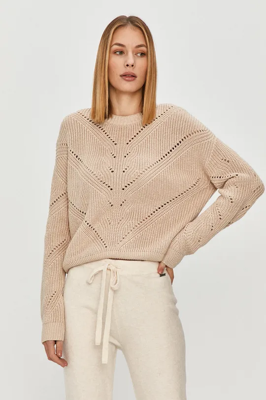 beżowy Guess - Sweter Damski