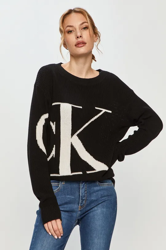 fekete Calvin Klein Jeans - Pulóver Női