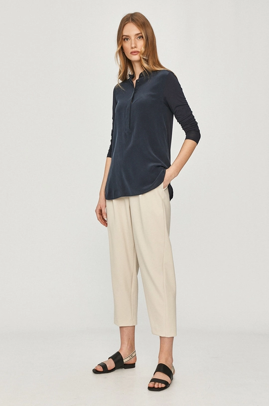 Max Mara Leisure bluzka granatowy