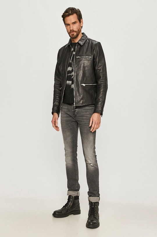 AllSaints – Sweter TURE SAINTS CREW czarny