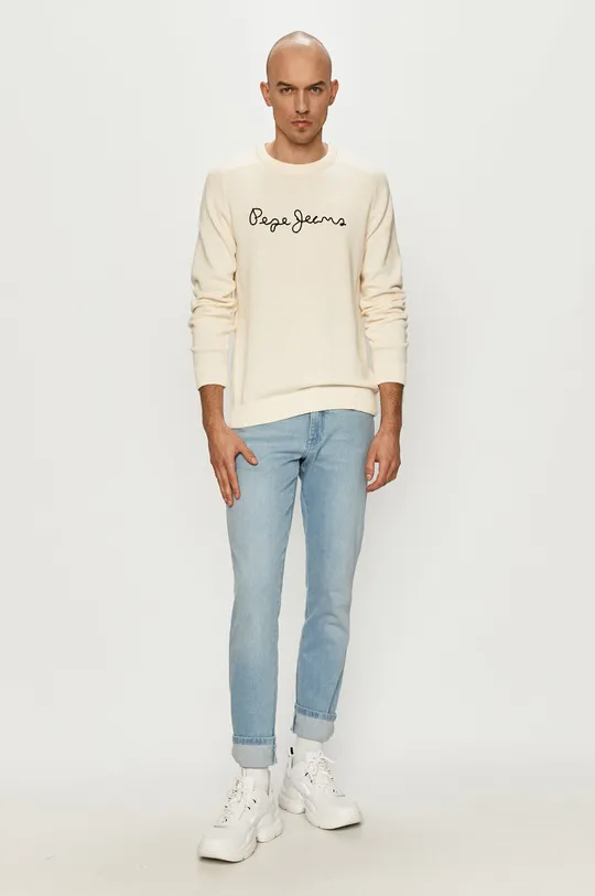 Pepe Jeans Sweter beżowy
