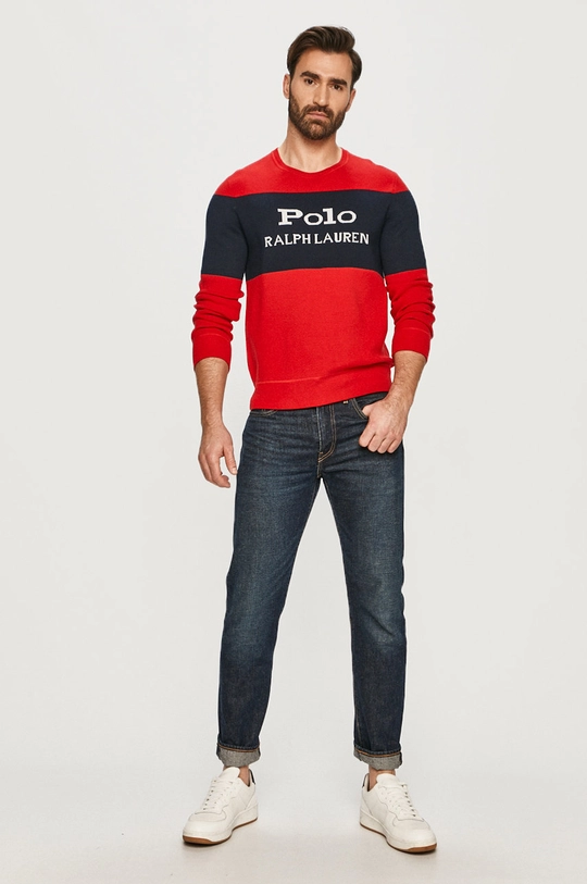 Polo Ralph Lauren - Sweter 710828779001 czerwony