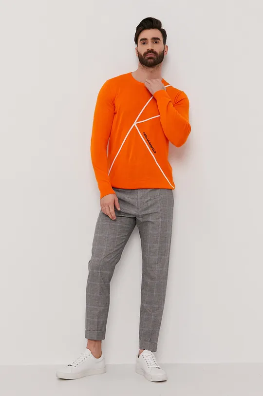 Karl Lagerfeld Sweter 511398.655010 pomarańczowy