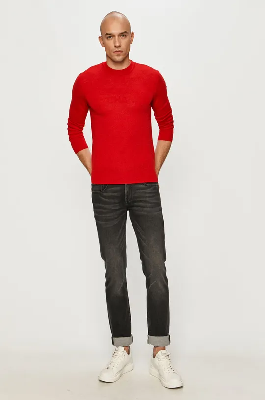 Armani Exchange - Sweter 3KZM1D.ZMS8Z czerwony