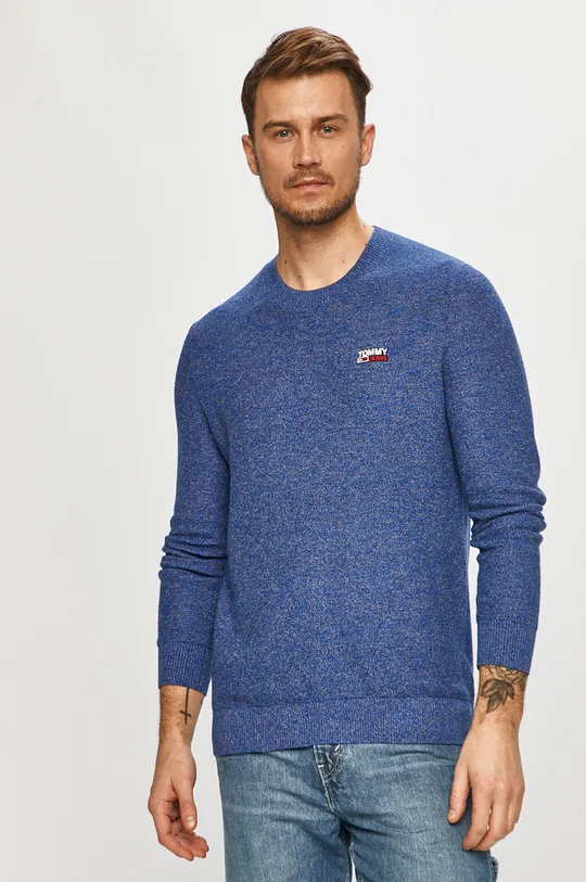 niebieski Tommy Jeans - Sweter DM0DM10184.4891 Męski