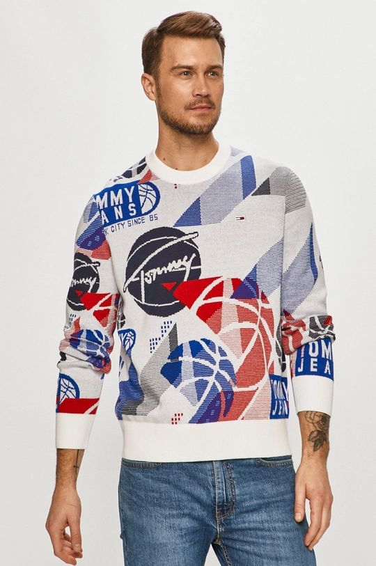 multicolor Tommy Jeans - Sweter DM0DM10178.4891 Męski