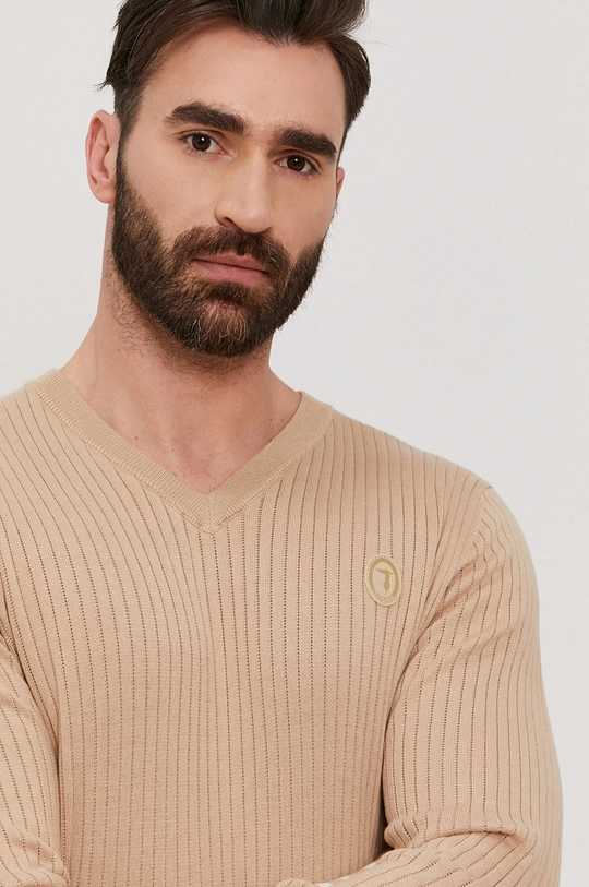 beżowy Trussardi Sweter