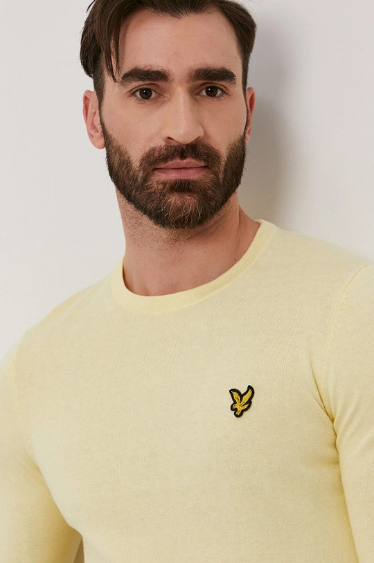 żółty Lyle & Scott Sweter