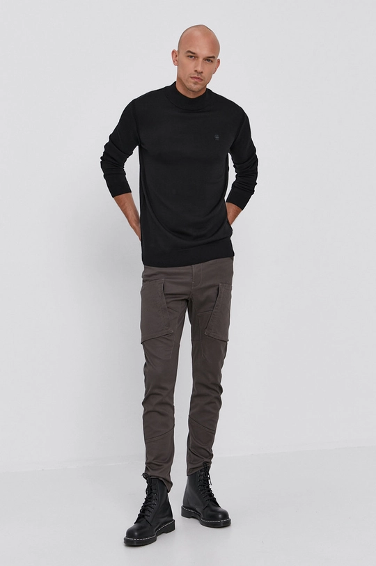 G-Star Raw Sweter wełniany D17923.B692 czarny