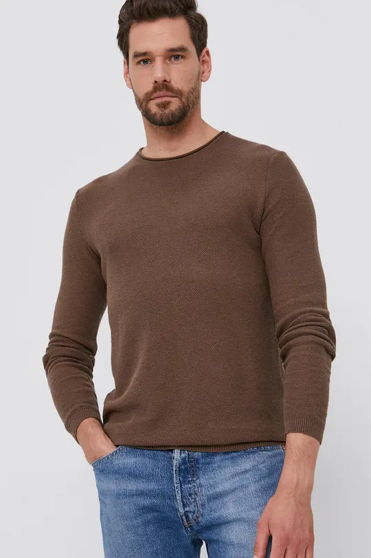 brązowy Sisley Sweter