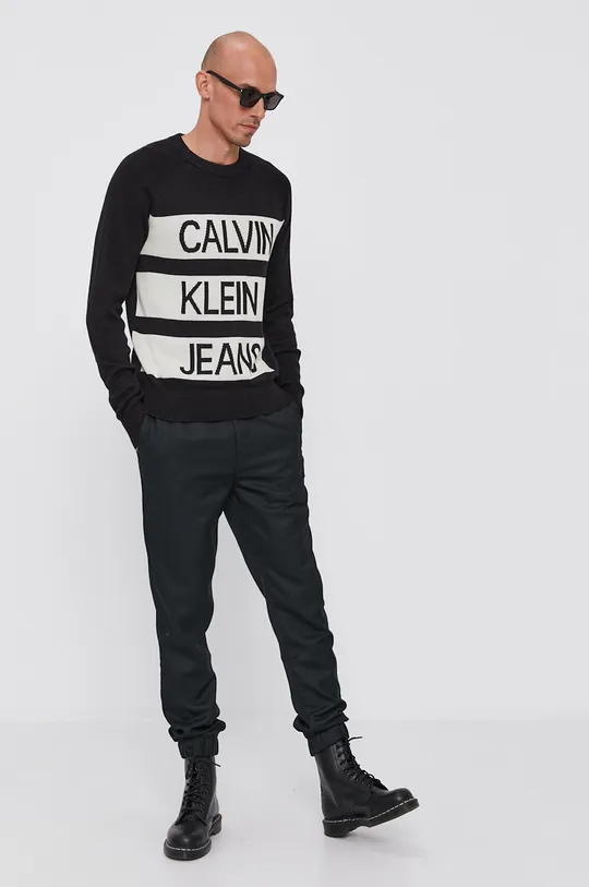 Sveter Calvin Klein Jeans čierna