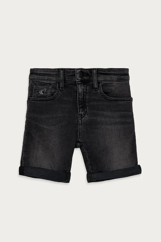 sivá Detské rifľové krátke nohavice Calvin Klein Jeans Chlapčenský