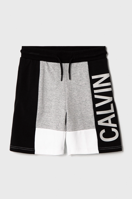 szary Calvin Klein Jeans Szorty dziecięce IB0IB00787.4891 Chłopięcy