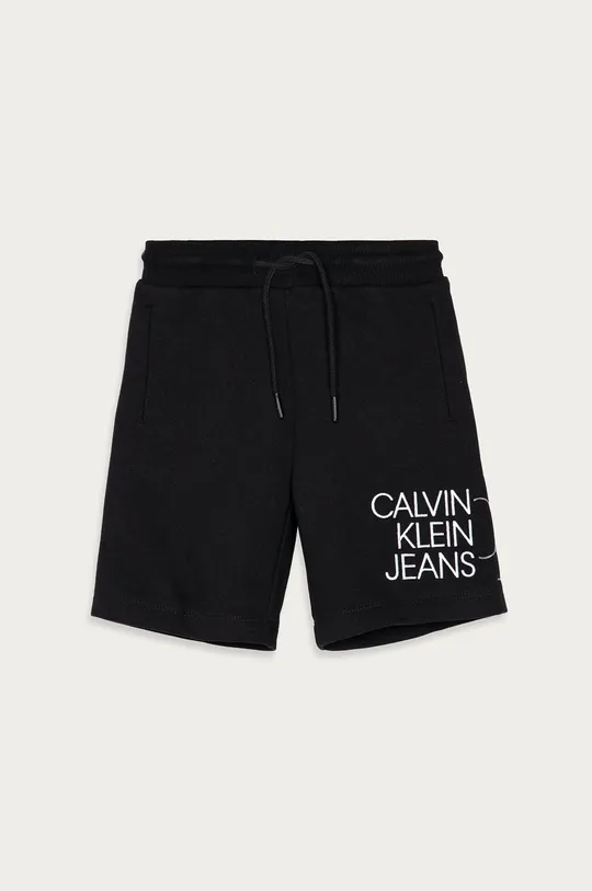 czarny Calvin Klein Jeans Szorty dziecięce IB0IB00798.4891 Chłopięcy