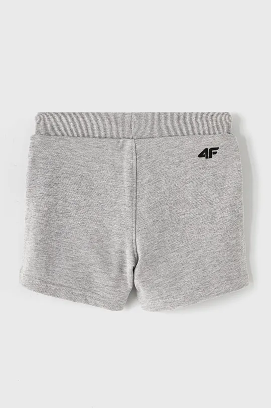 4F - Detské krátke nohavice 122-164 cm sivá