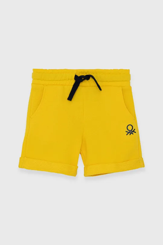 žltá Detské krátke nohavice United Colors of Benetton Chlapčenský