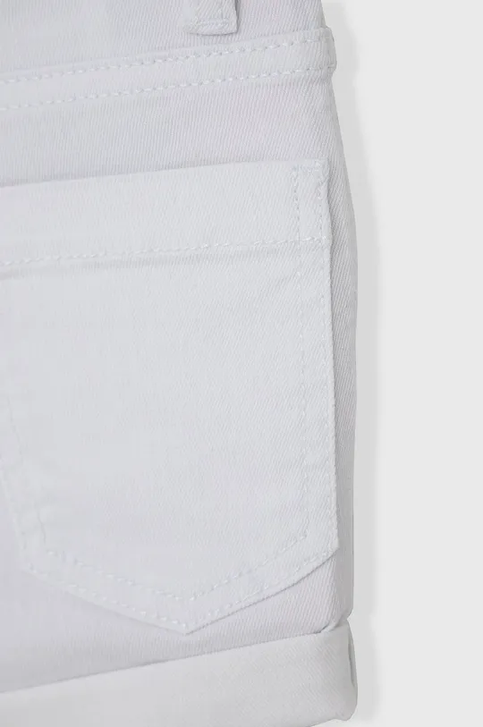 Detské rifľové krátke nohavice United Colors of Benetton biela