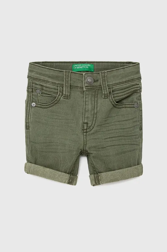 zielony United Colors of Benetton Szorty jeansowe dziecięce Chłopięcy
