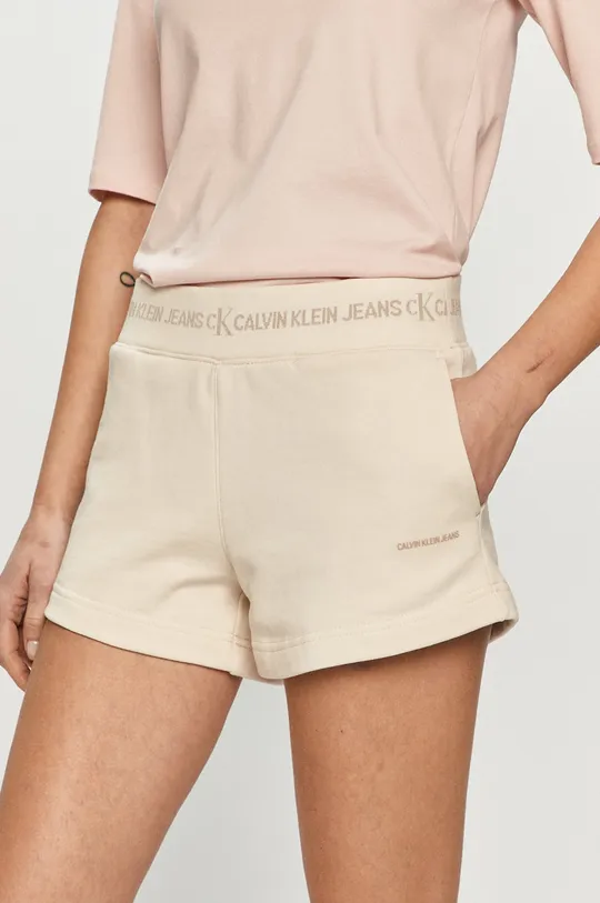 bézs Calvin Klein Jeans - Rövidnadrág Női