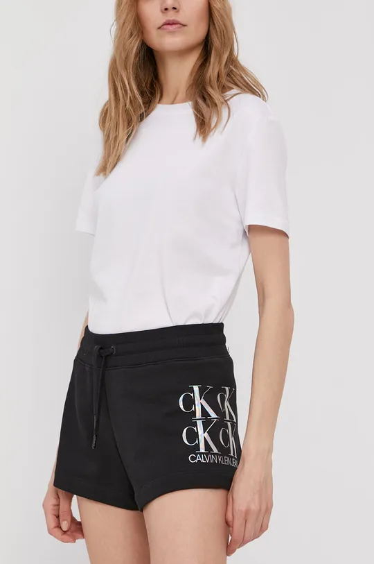 crna Calvin Klein Jeans - Kratke hlače Ženski