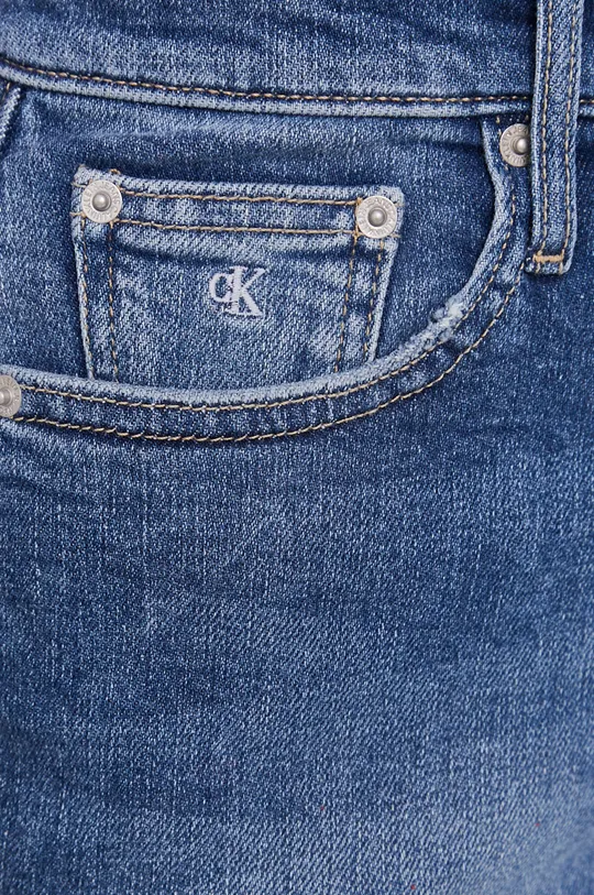 modrá Rifľové krátke nohavice Calvin Klein Jeans