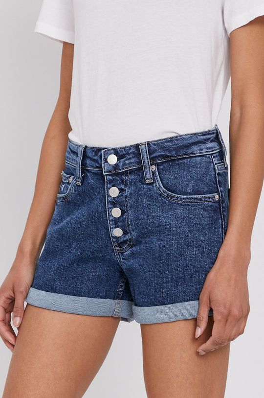 granatowy Calvin Klein Jeans Szorty jeansowe Damski