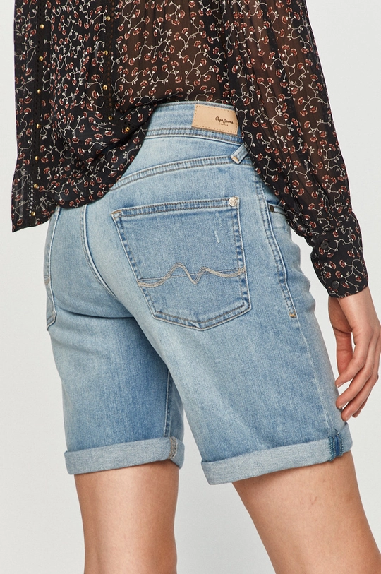 Pepe Jeans - Szorty jeansowe Poppy niebieski