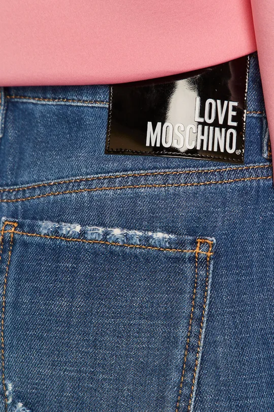 Love Moschino - Rifľové krátke nohavice Dámsky