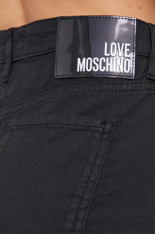 čierna Rifľové krátke nohavice Love Moschino